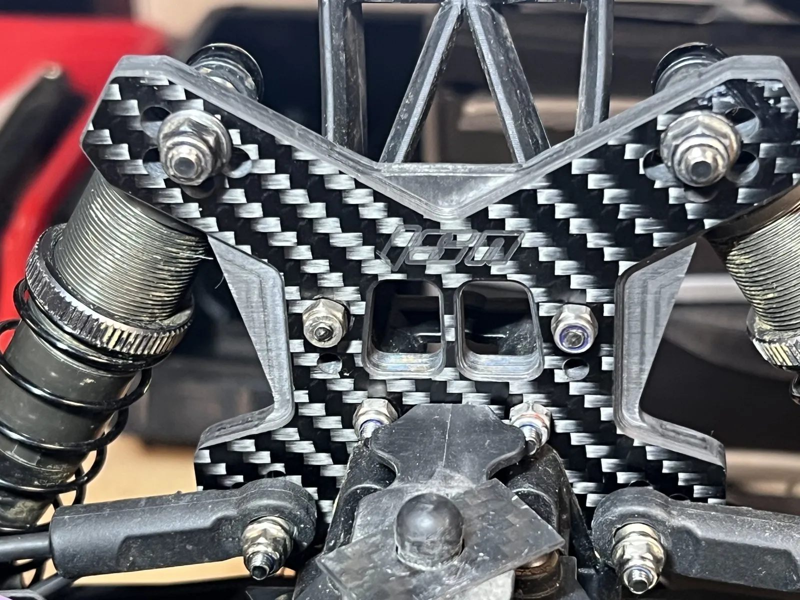 Supports d'amortisseur carbone Tekno EB48 / NB48 2.1, photo 6